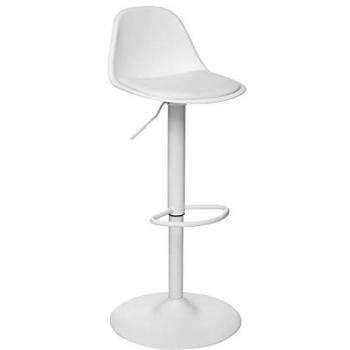 Silla de bar «Aiko» - blanco - altura ajustable - Polipropileno