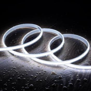 Tira LED Regulable 220V COB Sin Rectificador 320 LED/m 720 lm/m Ancho 12 mm IP65 Corte a Medida cada 50 cm Blanco Frío 6 m 6000K