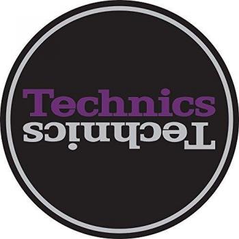 Technics Duplex 3 LP Slipmat - Silver/Purple Mirror Design