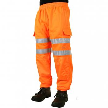 Hi Viz Jogging Bottoms Orange Xxxl