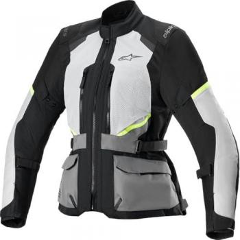 Chaqueta textil impermeable para mujer Alpinestars Stella Andes Air Drystar Gris Hielo-Gris Oscuro-Negro