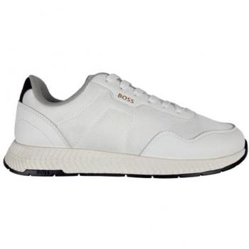 BOSS Titanium Runn Men's Sneakers - White, Size 8