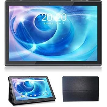 Tabletas con Estuche Tableta Android de 10 Pulgadas, 3 GB de RAM, 32 GB de Almacenamiento, procesador de Cuatro núcleos a 1,6 GHz, Altavoces Dobles, tabletas WiFi, Color Negro