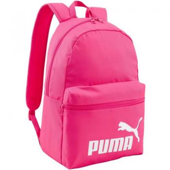 Mochila Puma Phase Logo rosa - Mochila, color rosa, diseño con logo de Puma, compartimento principal con cierre, bolsillo frontal con cremallera, correas ajustables y acolchadas