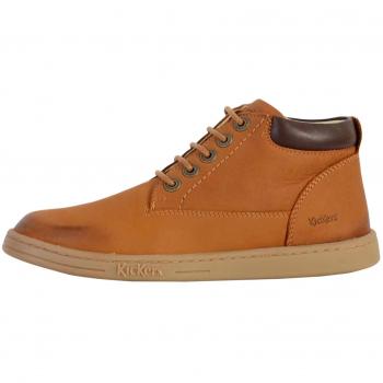 Kickers Tackland Brown Children's Mid Boots