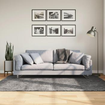 HUARTE Alfombra de pelo corto antracita lavable suave 140x200 cm