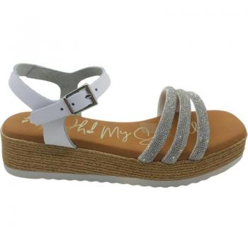 Sandalia Piel Mujer Oh! My Sandals 5434 Blanco