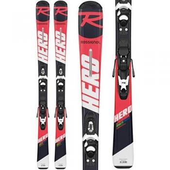 Rossignol Hero JR 100-130 Kid-X 4 B76 BL Esquís, Niños, Rojo/Negro, 110 cm