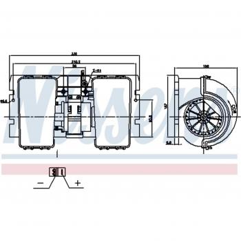 Ventilador interior habitáculo NISSENS 87790 - Ventilador eléctrico, diseñado para la circulación de aire en el interior del vehículo, compatible con múltiples modelos de automóviles, fabricado con materiales de alta calidad para garantizar durabil