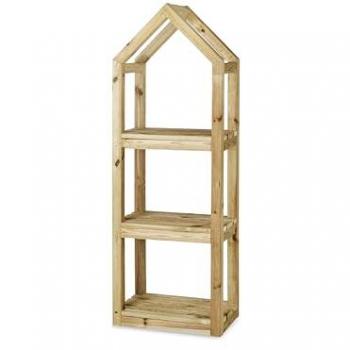 Estantería de Jardín Campanile M - Madera Tratada para Exterior (50 x 30 x 145 cm)