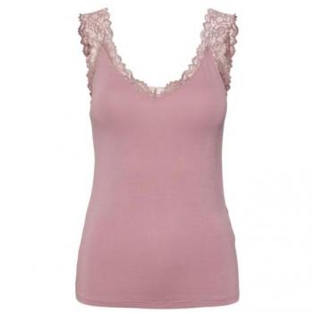 Vero Moda Women's Lace-Trim Fitted Tank Top