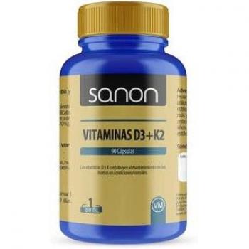 Vitaminas D3 + K2 Sanon 90 cápsulas vegetales