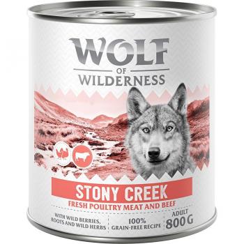 Wolf of Wilderness Expedition 6 x 800 g - Stony Creek - Ave con vacuno