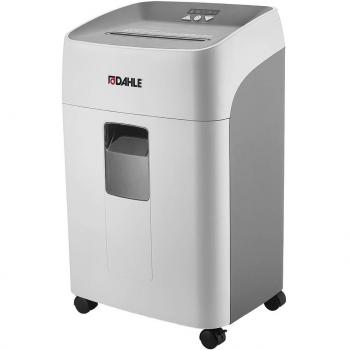 Destructora alta seguridad Dahle Deskside 504P - Seguridad P5 - Capacidad para 15 hojas, potente motor, tiempo de funcionamiento prolongado, bandeja extraíble, sin atascos, ideal para hogar y oficina