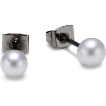 Aretes de Titanio Boccia 0535-01 con Perla