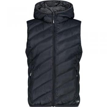 CMP Women's Hooded Vest - Dark Grey - Size 36