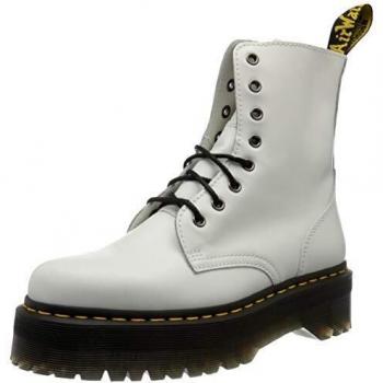 Dr. Martens Women's Jadon White Lace-Up Ankle Boots