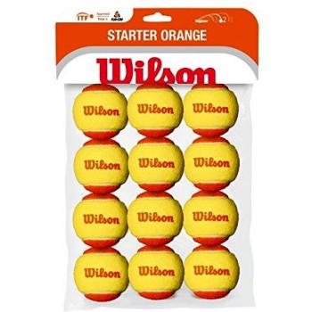 Wilson Starter Orange Ball 12 Pack, Pelota Unisex Adulto, Amarillo, Balls