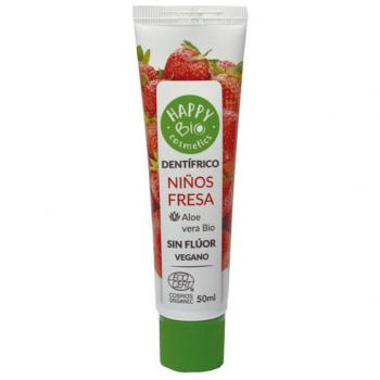 Dentífrico Happy Bio Niños Fresa Sin Flúor 50ml