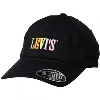 Levi's Levis Footwear and Accessories Serif Logo Two Horse Hat Gorra, Negro