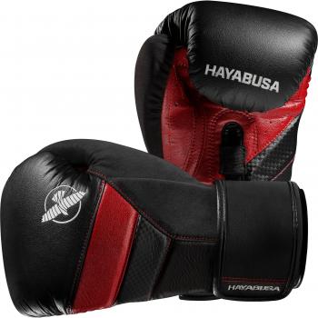 Hayabusa guantes de boxeo T3, Negro/Rojo