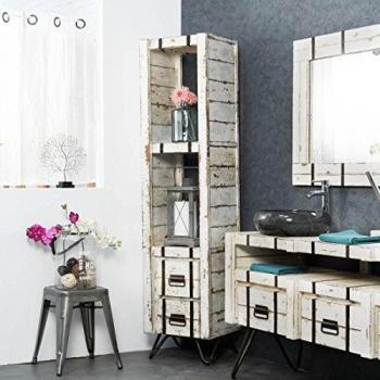 Columna de Mindi para Cuarto de Baño Wanda Collection 190 Blanco