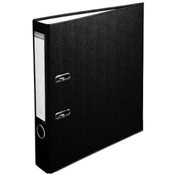 Exacompta 915401B - Archivador de palanca polipropileno, Negro, A4, 320x290 mm, 1 pieza