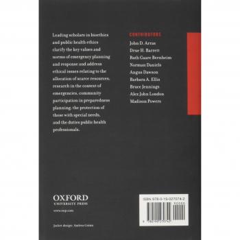 Emergency Ethics: Public Health Preparedness and Response Guide