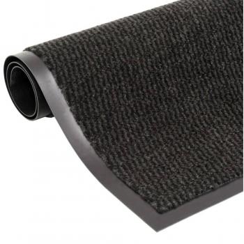 Felpudo acolchado de nudo negro 60x180 cm