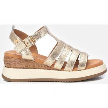 Sandalias de cuña Carmela para mujer en color metal