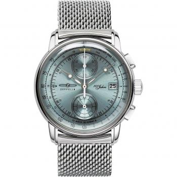 Zeppelin 100 Years Edition 1 Men's Chronograph Watch 42mm Silver Quartz