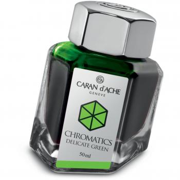Caran d'Ache 8011-221 - Tinta estilográfica, 50 ml, color verde delicado