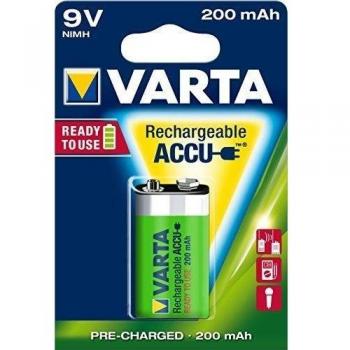Varta Power Play - Pila NiMh, 200 Mah, 9 volts, 1 unidad