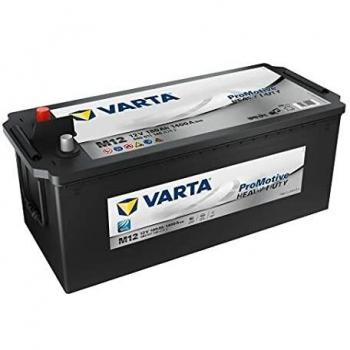 Varta Promotive Black M12 - Batería de peso pesado, trabajo público, agrícola, 12 V, 180 Ah, 1400 Amps