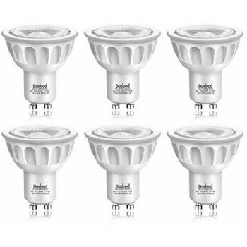 Boxlood Bombilla LED GU10, 5W Equivalente a 50 W, 2700K Blanco más cálidov, 100-240V, 36°Ángulo de haz, Proyector empotrable de 2 pines
