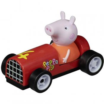Coche de Carreras Peppa Pig - Peppa FIRST 65028 con diseño rosa y detalles auténticos
