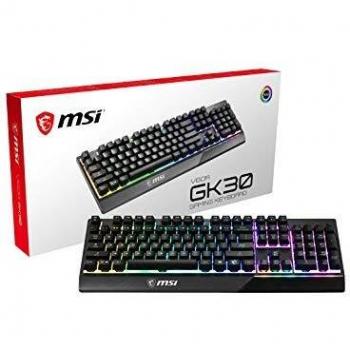 Teclado Gaming MSI Vigor GK30 US - Mecánico, Ergonómico, Retroiluminación RGB Personalizable