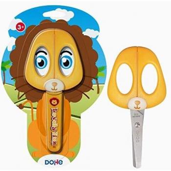 Dohe - Tijeras escolares mango de plástico León