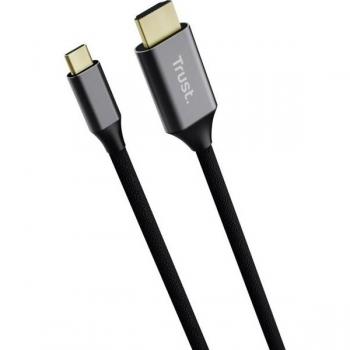 Cable USB-C a HDMI Trust Calyx 2m 4K 60Hz Plug and Play - Compatible con HDCP 2.2