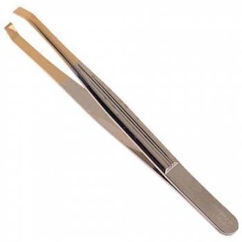 Pinza de depilar Kiehl 1208 punta dorada