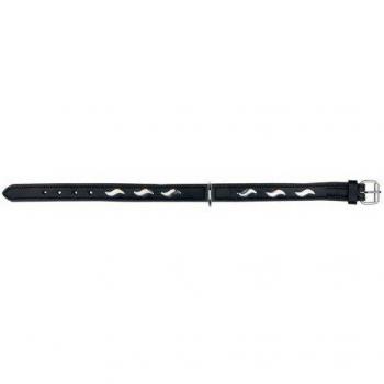 Collar para perros Piel 1a calidad TRIXIE Active remache ondas