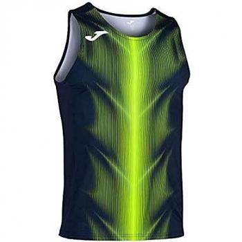 Joma Olimpia Camisetas, Hombre, Marino/Amarillo flúor, XL