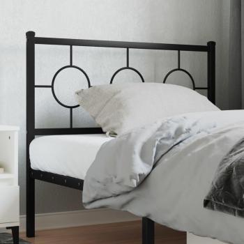Black Metal Headboard 100 cm