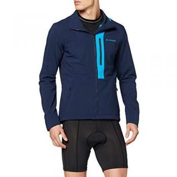 VAUDE Virt Softshell - Chaqueta para Hombre, Unzutreffend, Hombre, Color Eclipse/Hydro Blue, tamaño Medium