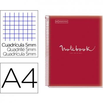 Cuaderno espiral Miquelrius Notebook 1 Emotions Tapas Polipropileno DIN A4 Microperforado 80 Hojas