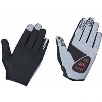 GripGrab Shark Black Padded Full Finger Cycling Gloves - Small
