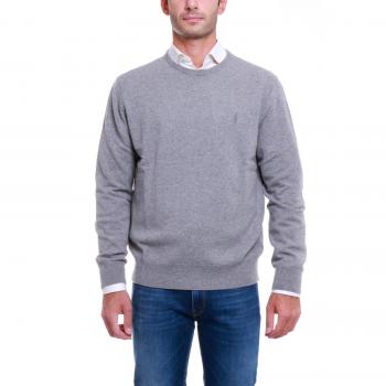 Maglia Polo Ralph Lauren girocollo logo grigio Mod. 710667378 XXL