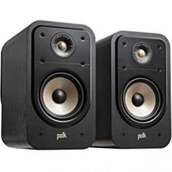 Polk Audio Signature Elite ES20 Hi-Fi Bookshelf Speakers, Black (Pair)