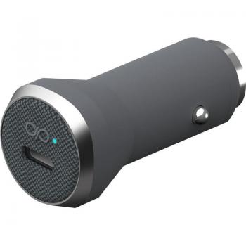 Cargador de Coche USB-C 27W Force Power - Adaptador de Alimentación Móvil Gris