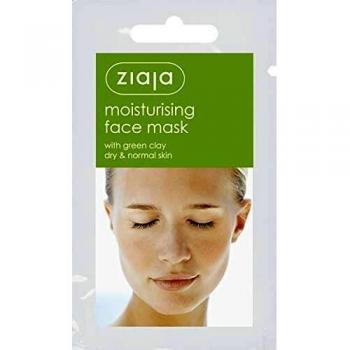 Ziaja Mascarilla Facial Hidratante Con Arcilla Verde, Blanca, 7 Mililitro